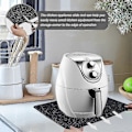 Miniatyrbillede 5 af 5: Varmebestandig måtte til airfryer, 2 stk. varmebestandig pude bordpladebeskytter måtte til kaffemaskine [HK]