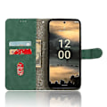 Miniatyrbillede 2 af 5: Til Nokia XR21 Anti-drop PU Læder Wallet Case Skin-touch Telefon Cover med Stand [HK] Green