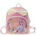 Miniatyrbilde 1 av 4: Frossen Elsa Anna Sekvens Ryggsekk Glitter Skole Bokveske Jenter Kawaii Mote Pu Lær Reise Ryggsekk Julegaver[HK] Pink
