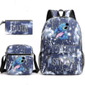 Pikkukuva 1 / 4: Lilo ja Stitch -reppu, kolmiosainen koululaukkusarja [HK] Lightning blue 1