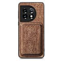 Miniatyrbilde 2 av 5: Magnetisk Kortlomme Telefondeksel For OnePlus 12 5G[HK] Brown