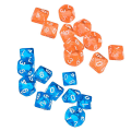 Pikkukuva 1 / 5: D10 kymmensivuiset jalokivimuotoiset noppasetti RPG-peleihin, 20 noppaa [HK]