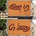 Pikkukuva 5 / 5: Welcome-Go Away Come In -ovimatto, sisä- ja ulkokäyttöön, liukumaton, 40x60cm [HK] Brown