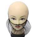 Miniatyrbild 4 av 4: HK 100 st skäggmasker skyddande skäggöverdrag skäggöverdrag tillbehör Black elastic