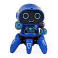 Miniatyrbilde 1 av 5: Rc Robot Lekevarer Elektronisk Gående Intelligent Dans Lys Musikk Blekksprut[HK] blue