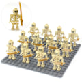 Miniatyrbillede 5 af 5: 12 stk. Skeletkriger Korps Byggeklodser Model Legetøj Samling Forbrugsvarer Sort[HK]
