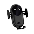 Miniatyrbillede 1 af 4: Smart Bil Trådløs Oplader Telefonholder Smart Automatisk Sensor Bil Telefonholder[HK] Black