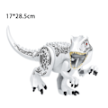 Miniatyrbillede 1 af 2: Dinosaurfigurer, Indominus T Rex Klodser, Stor Dinosaur Klodse, Børnefødselsdag [HK] white Tyrannosaurus rex
