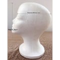 Miniatyrbilde 3 av 5: Skum Mannekeng Hode Modell Solbriller Brille Stativ Hatt Caps Display Holder Headset Mannekeng Hode Display Stativ Rack[HK] white