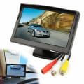 Miniatyrbild 2 av 5: 5 Tums 800x480 TFT LCD HD-skärm med Dubbel Monteringsfäste för Bil Backkamera/Backspegel [xh][HK] black