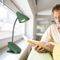 Miniatyrbillede 4 af 5: Lampeklips Bordlampe LED Opbevaring Bærbar Bordlampe Soveværelse Sengelampe Klips Natlampe USB Opladning Gave[HkkK] Green