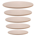 Miniatyrbilde 1 av 4: 5 stk. Keramikkbrett Dreieskive Forsyning Tetthetsplate for Leireskulptur Laging Base Keramikkbrett [HK] 20.00X20.00X1.00CM Light Brown