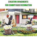 Miniatyrbillede 3 af 5: LED Solcellelys Kanin Kat Dyrefigur Harpiks Statue Lampe Have Ornament[hk] rabbit
