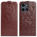 Pikkukuva 1 / 5: Motorola Edge 50 Neo 5G -kotelo korttipaikoilla, pystysuuntainen läppä nahkainen puhelinkotelo - Musta[HK] Brown Multicolor