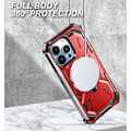 Miniatyrbillede 3 af 5: Til iPhone 13 Pro MagSafe Magnetisk Holder Telefon Cover med Bagklips [HK] iPhone13 Pro Red