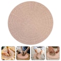 Miniatyrbillede 3 af 4: 5 stk. Keramik Bat Keramik Hjul Forsyning Tæthedsplade til Lerskulptur Fremstilling Base Keramik Hjul Bat[HK] 20.00X20.00X1.00CM Light Brown