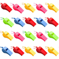 Miniatyrbilde 1 av 5: 24/48 Stykker Neon Fløyter med Snorer Plast Fløyter Festpose Fyllstoffer Dommerfløyter for Raver Trenere Dommere Fester Sport [HK] 48PCS
