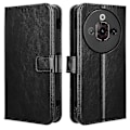 Miniatyrbillede 1 af 5: Til ZTE nubia Focus Pro Etui Crazy Horse Tekstur PU Læder Telefon Wallet Cover[HK] Style A Multicolor