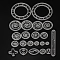 Miniatyrbillede 4 af 5: For Spirograph Design Sæt Tin Tegne Kunst Håndværk Skab Uddannelsesværktøj WS37695[HK]
