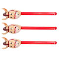 Miniatyrbillede 2 af 2: 3 stk Oppustelige Heste Oppustelige Pinde Tema Fødselsdagsfest Julefest Tilbehør [HK] Brown 96.00X34.00X34.00CM