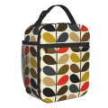 Miniatyrbilde 1 av 5: HK Orla Kiely Multi Stem Flowers Isolerte Lunsjposer Skole Skandinavisk Stil Vanntett Termisk Kjøler Bento Box Kvinner Barn QCBQ-19843 26x21x11cm