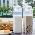 Pikkukuva 2 / 5: IC 500ml/1000ml Maitotölkkivesipullo Läpinäkyvä Muovinen Kannettava S[HK]