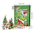 Miniatyrbillede 2 af 5: HKK 2023 Jul Grinch og venner figurer 24 dage nedtælling adventskalender legetøj overraskelse gaver