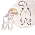 Miniatyrbilde 1 av 5: 1/3 stk Kattkjeksformer Kitty Butt Form DIY Kjekskjeksform Stempel Bakeware[HkkK] C