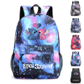 Miniatyrbild 1 av 4: Lilo & Stitch Ryggsäck, lätt skolväska vardaglig dagryggsäck för skolbarn pojkar flickor presenter[HK] Galaxy Blue