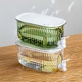 Miniatyrbild 3 av 5: 4L Klar Synlig Kall Vattenkokare med Kran Stor Kapacitet Livsmedelsgodkänd Lemonad Juice Dryck Dispenser för Kylskåp KAESI[HK] Green