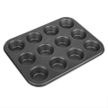 Miniatyrbilde 5 av 5: Profesjonell 12-kopps muffinsform Yorkshire pudding cupcake-form bakeware non-stick [HkkK]