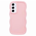 Pikkukuva 2 / 5: WANLONFENG XL -sarja Samsung Galaxy A05s 4G -puhelimelle Aaltoileva reunus TPU-kuori karkaistulla lasikalvolla [HK] Style C Multicolor
