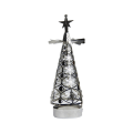 Miniatyrbilde 1 av 4: Juletrærussj Karusell Lysestake Roterende Lysestake, Spinnende Te Lys Lysestake Lysestake, Bordplate Roterende Julelysestakeholder[HkkK] Silver style 1