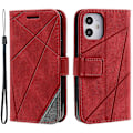 Miniatyrbild 1 av 5: Plånboksfodral i Läder med Skin-touch Textur för iPhone 12 mini [HK] Style B Multicolor