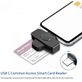 Pikkukuva 2 / 5: ROCKETEK CSCR3 Type-C Älykäs CAC-kortinlukija IC ID SIM Pankkikorttisovitin kannettavalle Android-puhelimelle [HK]