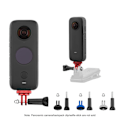 Miniatyrbillede 2 af 4: Pamic Kamera Mount H-Klips Ie Stick Connector til Insta 360 X/x2[HK] Silver