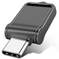 Miniatyrbillede 2 af 5: Mini Metal Type C Usb Disk Vandtæt Bærbar Pendrives Til Tablet Telefon-dwdz[HK] 2TB Black