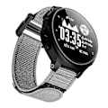 Miniatyrbillede 4 af 5: Til Garmin Forerunner 220/230/235/630/735XT Loop Fastener Urrem 20mm Nylon Udskiftningsrem Grey