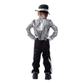 Miniatyrbild 3 av 5: HK 3-16 år Barn Pojkar Michael Jackson Kostym Cosplay Halloween Fest Fancy Dress Kläder 15-16 Years
