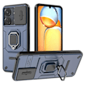Pikkukuva 1 / 5: Xiaomi Redmi 13C/ Poco C65 4G Kotelo Jalustalla ja Liukuvalla Linssinsuojalla [HK] Blue