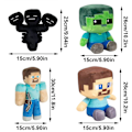 Miniatyrbilde 2 av 5: Plysjleke, Minecraft Zombie, Creeper, Giant, Steve, Alex Pixel Miner Utstoppet Putepute Dyremyk Leke For Barn Bursdagsfest Gave, Hjemmeinnredning [HK] Zombie 30cm