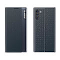 Miniatyrbild 2 av 5: För Galaxy Note 10 Plus Sidodisplay Magnetisk Horisontell Flip Enkel Textur Tyg + PC-skal Med & För Galaxy Note 10 Plus[HK] Dark Blue