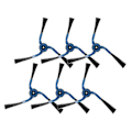 Miniatyrbillede 1 af 4: HKK  3 par sidebørster, der passer til Samsung Navibot Robot Vc-rm96w Vc-rm72vr Vc-rm84v Vc-rm52vr Sr8855 Sr8751 Sr8845 Sr8895