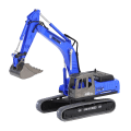 Miniatyrbild 1 av 2: Barnleksak Bil Grävmaskin Modell Leksak Engineering Bil Leksak Bil Simulering Prydnad Grävmaskin Engineering Diecast Set[HK] Dark Blue