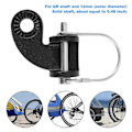 Miniatyrbilde 4 av 5: 2 stk 12mm feste for Burley sykkelhengere erstatning - Sykkelhengerfeste kobling - Repl[HK] black
