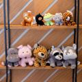 Miniatyrbild 2 av 5: Gosedjur söt form skakande huvud design mjukt material fylld djurdocka för present Jiyuge[HK] 15cm Bear