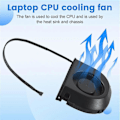 Pikkukuva 5 / 5: Jäähdytystuuletin AirPort Time Capsule A1521 A1470 ME177 ME918 Jäähdyttimelle MG60121V1-C01U-S9A DC12V[HK] black