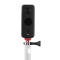 Pikkukuva 4 / 4: Pamic Kamerakiinnike H-klip Ie-tikkuliitäntä Insta 360 X/x2:lle [HK] Black