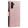 Miniatyrbilde 5 av 5: For Samsung Galaxy S25 Plus Deksel Imprinted Totem PU Lær Lommebok Stativ Telefon Deksel[HK] Rose Gold