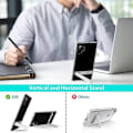 Pikkukuva 3 / 3: Metallinen tukijalka, yhteensopiva Galaxy Note 10 Plus -kotelon kanssa, pysty- ja vaakasuuntainen teline, vahvistettu pudotussuoja, joustava TPU-kotelo Sa[HK] standard Black